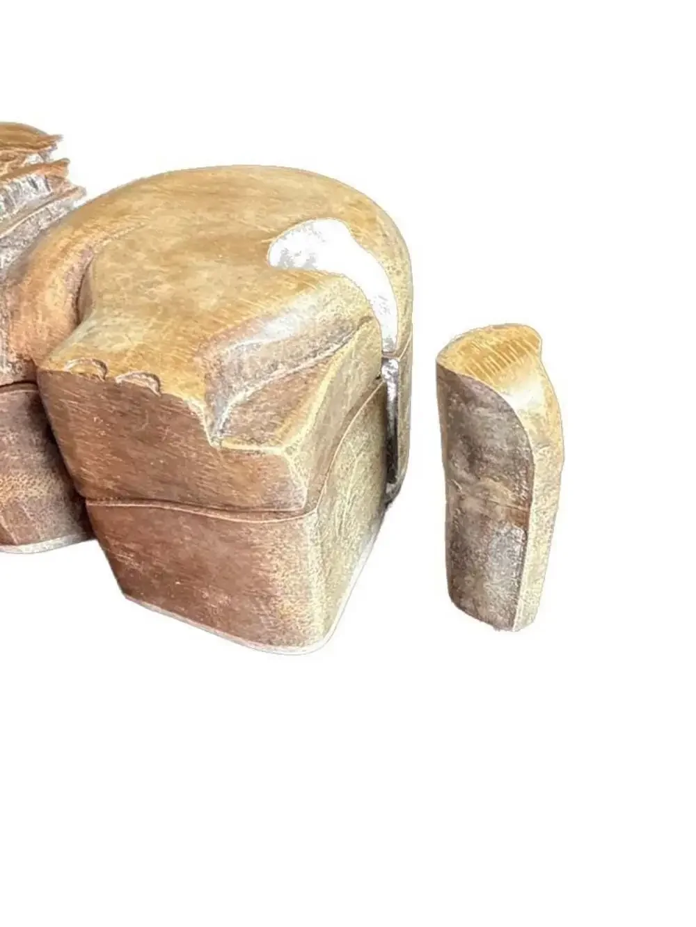 Elephant Secret Wood Puzzle Box Hand Carved Suar Wood Bali Art Trinket Box
